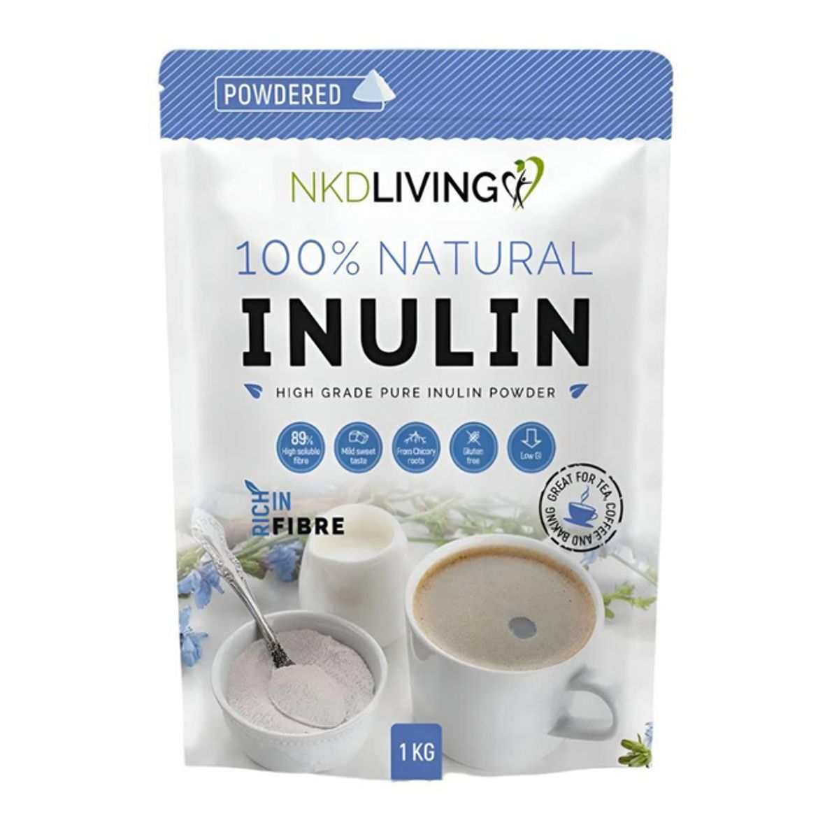 NKD Living Inulin Prebiotic Fibre Powder 1KG