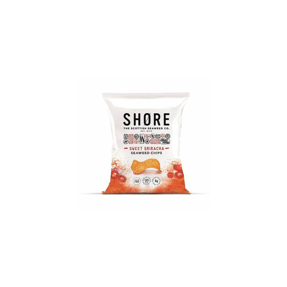 Shore Scottish Seaweed Chips - Sweet Sriracha 25g