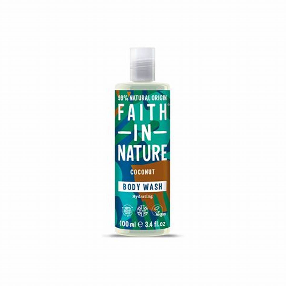 Faith In Nature 100ml Travel Size Coconut Body Wash