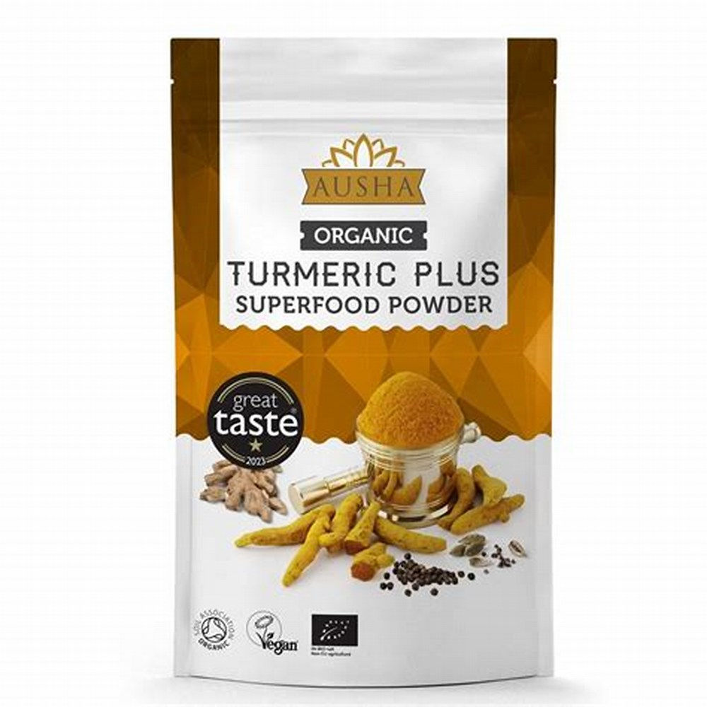 Ausha Organic Turmeric Plus Superfood Powder 250g