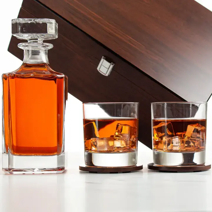 Thumbnail: Cherry Wood Decanter Wood Gift Box
