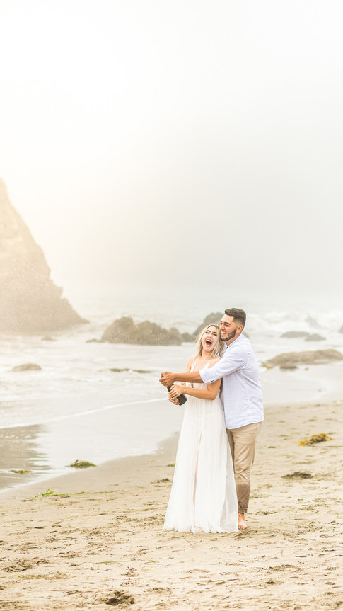 Muir beach engagement photos