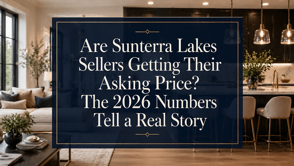 Residential street in Sunterra Lakes master-planned community in Brookshire TX with newly built single-family homes