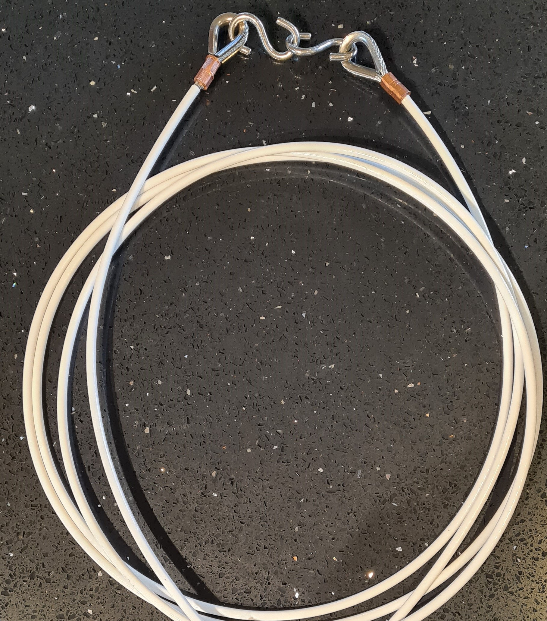 Stainless Steel Custom Washing Line (white polymer coated)