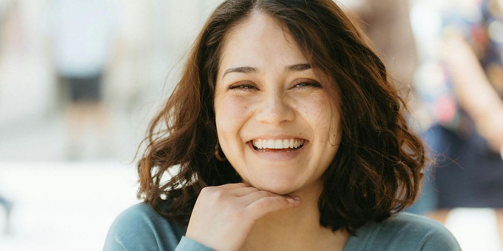 A happy healthy woman