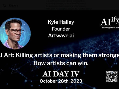 AI DAY , October 28, 2023 , AI ART: killing artist or making them stronger?
