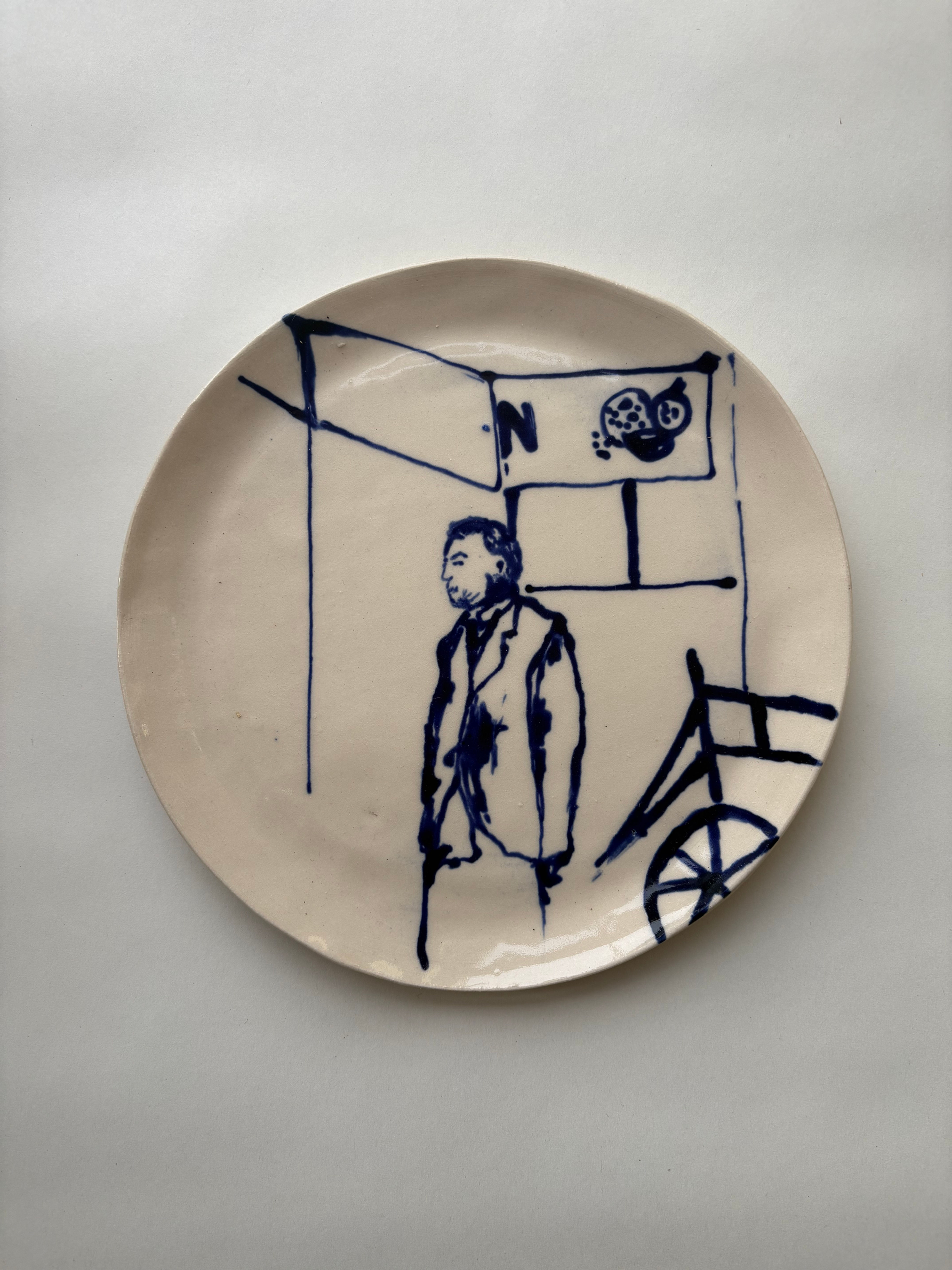 Medium Illustrated Plate