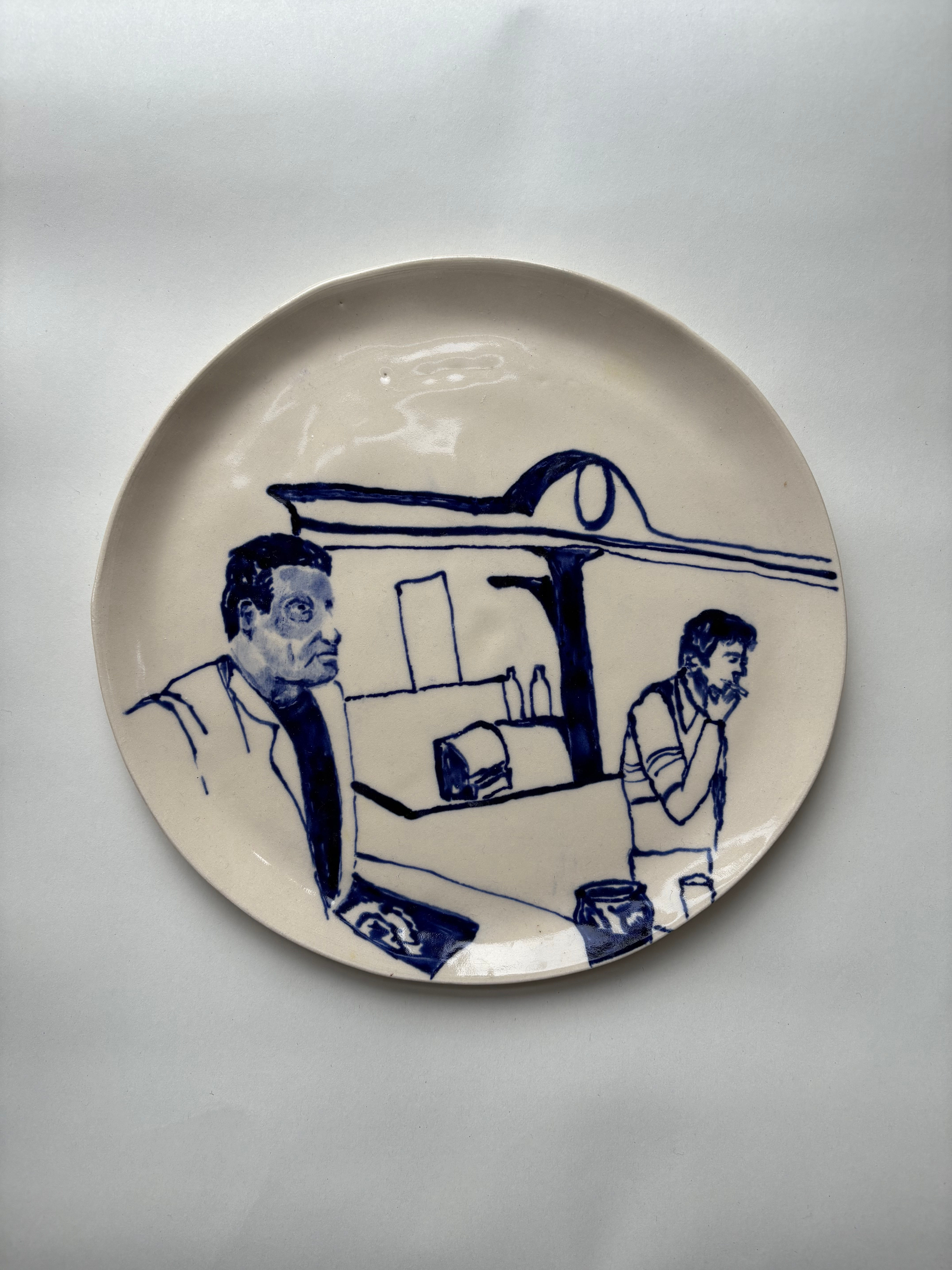 Large Illustrated Plate