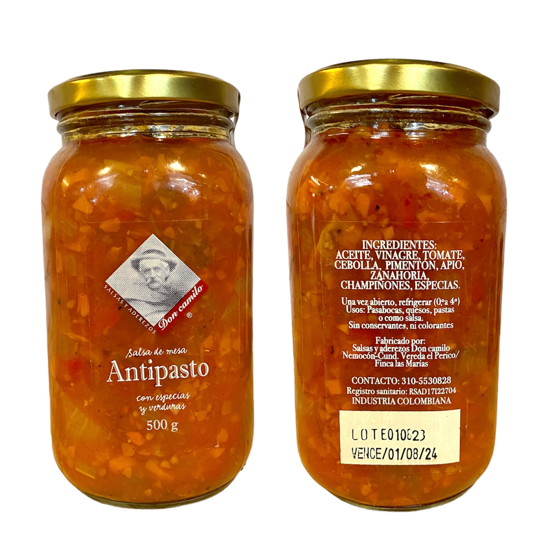 Antipasto de verduras 500g Don Camilo