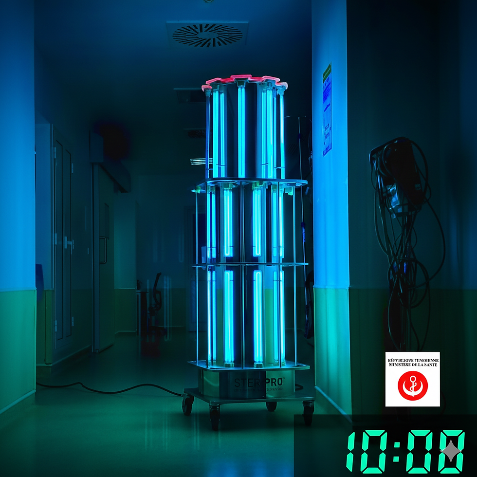 SteriPro en 10 Minutes : Le robot de désinfection UV Validée par le Ministère de la Santé en Tunisie