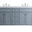 Thumbnail: Anastasia French 60" Grey Double Sink Vanity