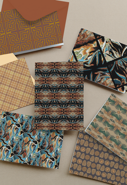 Cards - Mockup - maze, tripteck, plaid and in the pines
