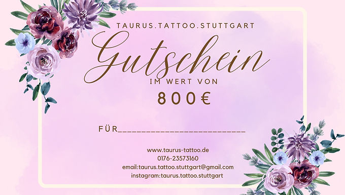 800€ - Gutschein
