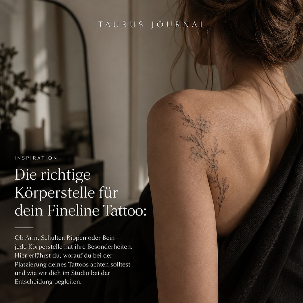 Die richtige Körperstelle für dein Fineline Tattoo