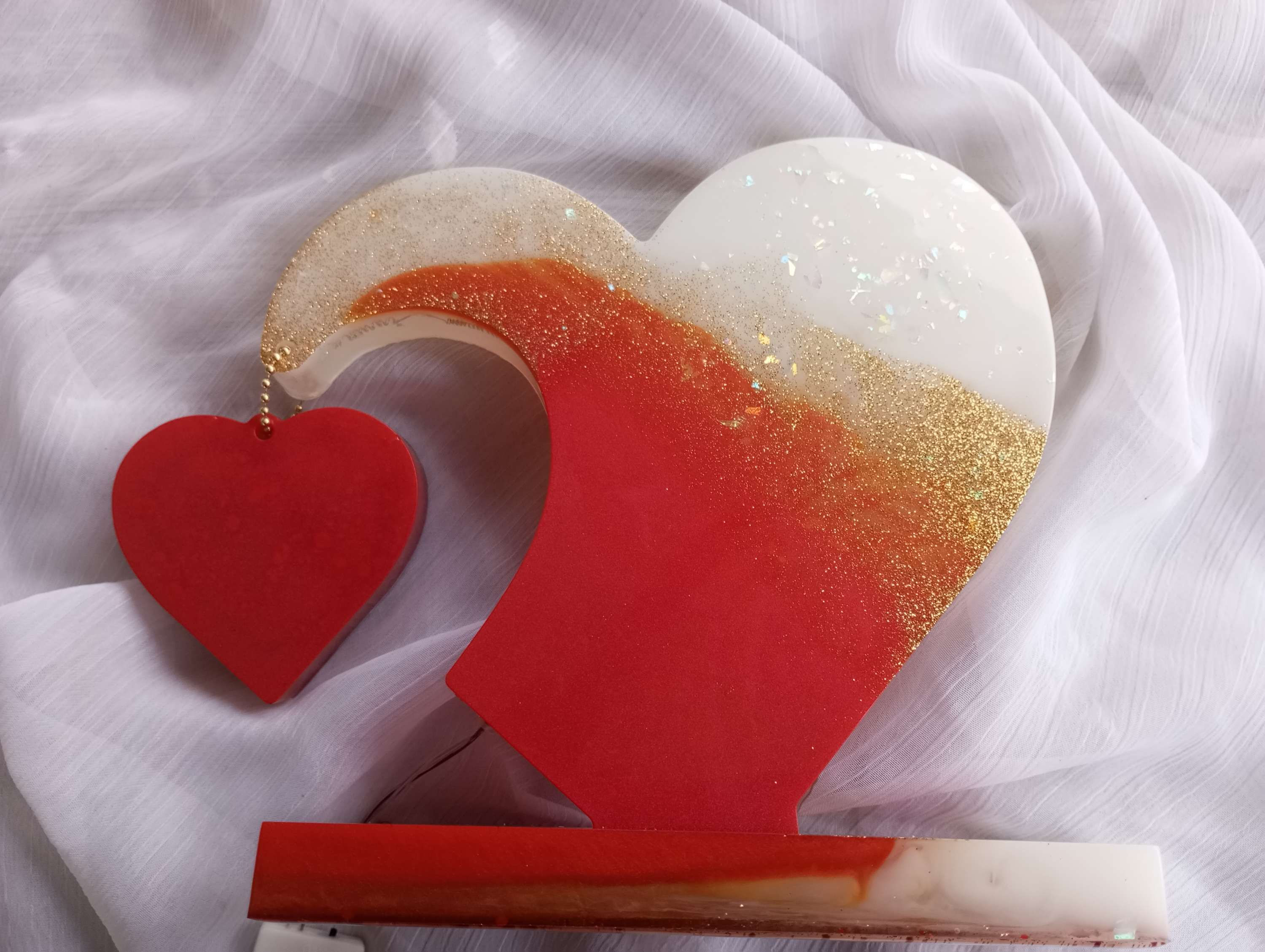 Double coeur pendant