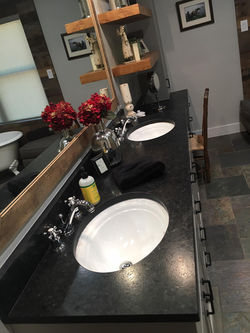 Black Antique Leather Granite