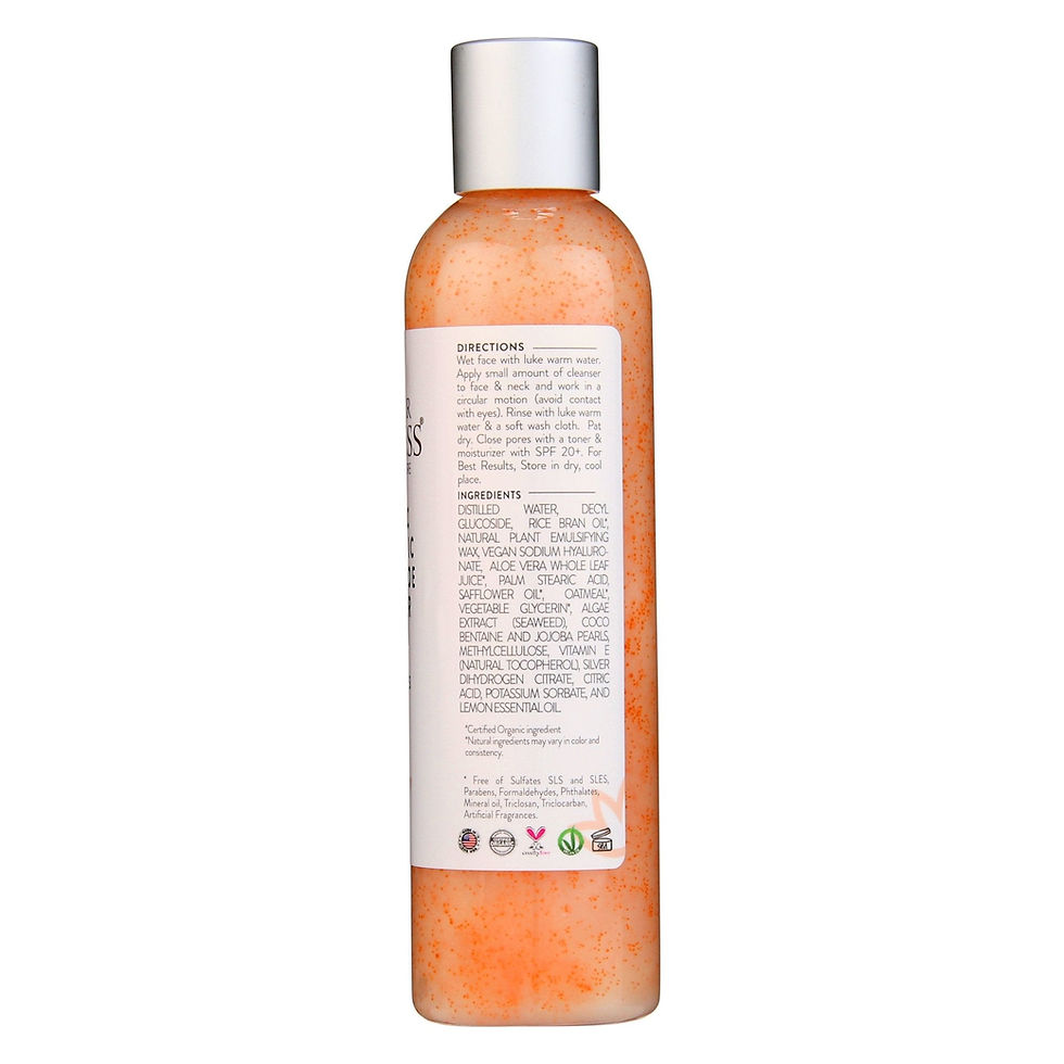 Thumbnail: Organic Hydrating Facial Cleanser with Exfoliating Jojoba Beads – 8 oz
