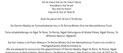 Tumuwhakarae Darren Beatty