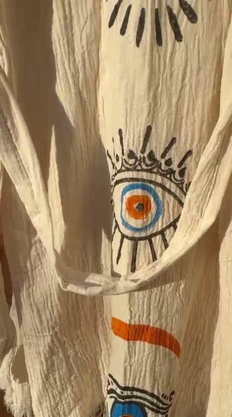 Thumbnail: Boho Cotton Dressing Gown