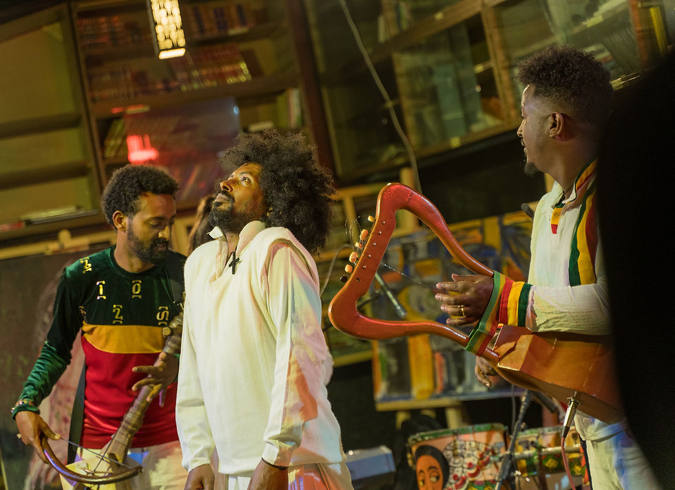 Melaku Belay performing in Ethiocolor, playing at Le Mondo this September 8 in Baltimore