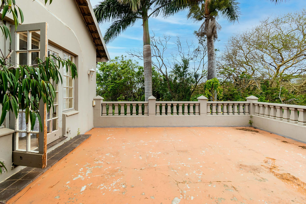 Huge patio