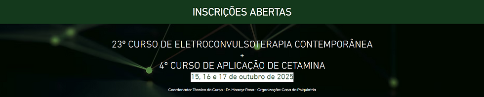 ECT E CETAMINA CURSO