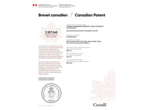 Nutriband Receives Notice of Issuance from the Canadian Intellectual Property Office for its AVERSA™ Abuse Deterrent Transdermal Technology Patent