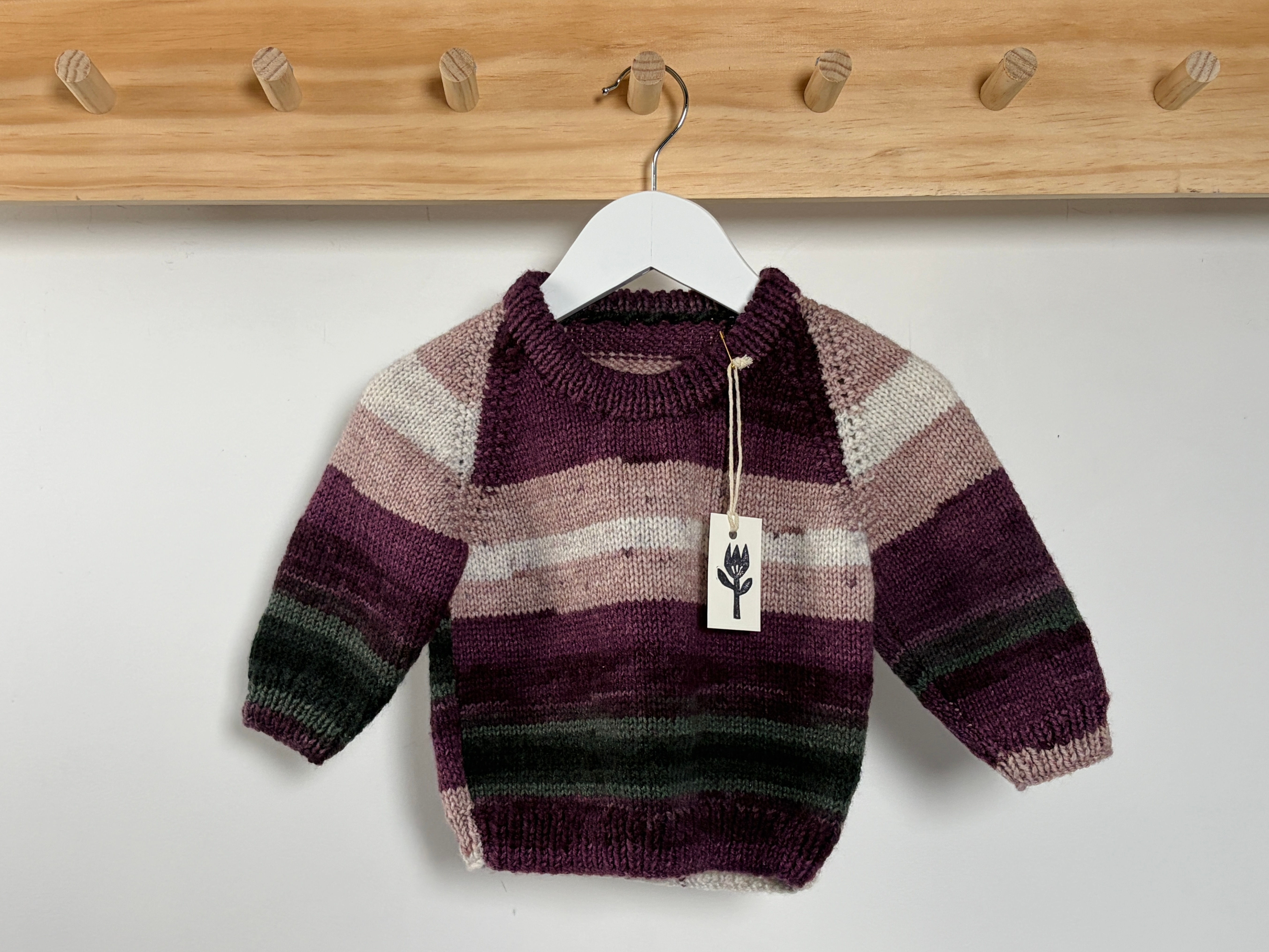 LITTLE KNIT: 6 - 12 month hand knit jumper