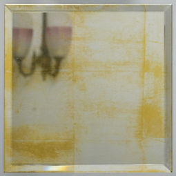 Silver and gold verre eglomise