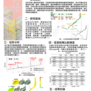 [實習成果] - 結合UAV感測技術之河道屬性辨識及地形幾何分析