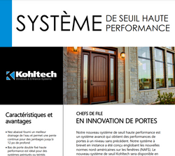 High Performance Sill (French Version)