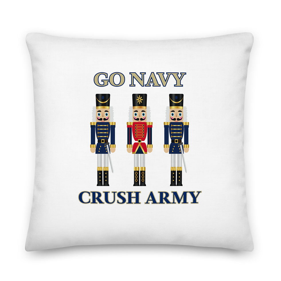 Thumbnail: Go Navy Crush Army Premium Pillow