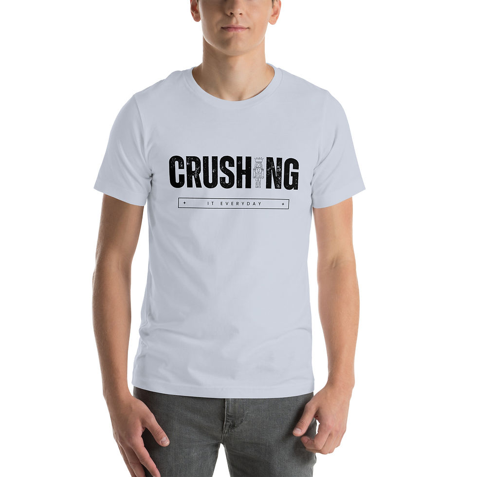 Thumbnail: Crushing It Everyday-Unisex t-shirt black letters
