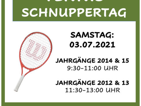 Tennis Schnuppertag für Kinder