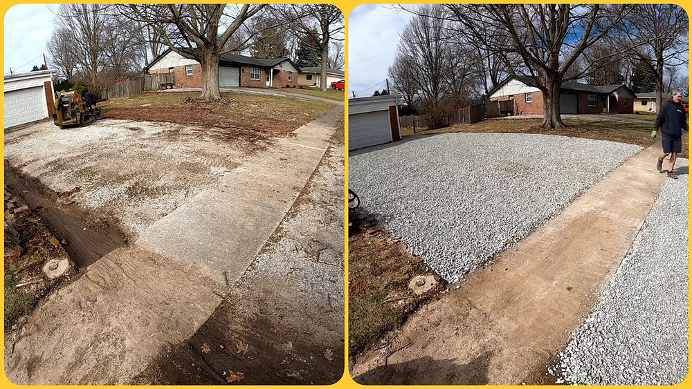 Video Driveway Do Over! Gravel Driveway Repair In Indianapolis