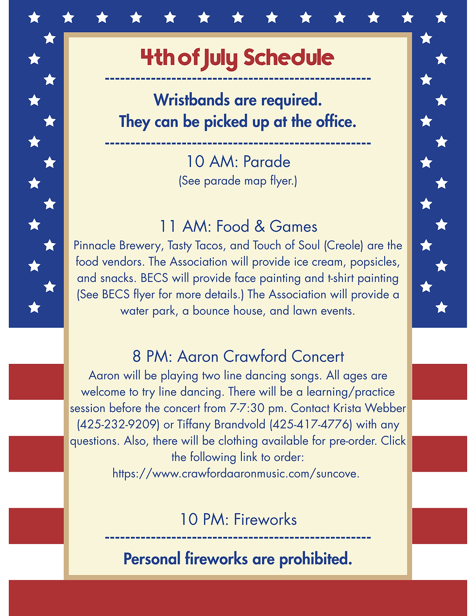 4th of July Weekend Festivities!