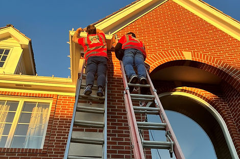 Professional Christmas Light Installation on a home