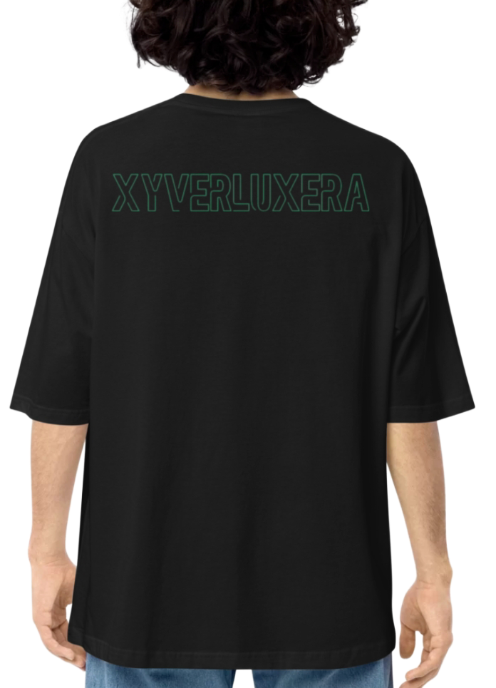 Thumbnail: XyverLuxera: Obscura Phantom Signal 0001 – Drop Shoulder T-shirt.