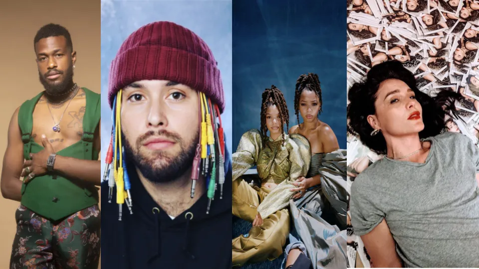 (Pictured Left to Right: Duckwrth; Nick Hakim; Chloe x Halle; Jessie Ware)