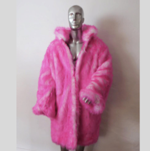 Thumbnail: Light Up Faux Fur Coat Pink Psychedelic LED Coat