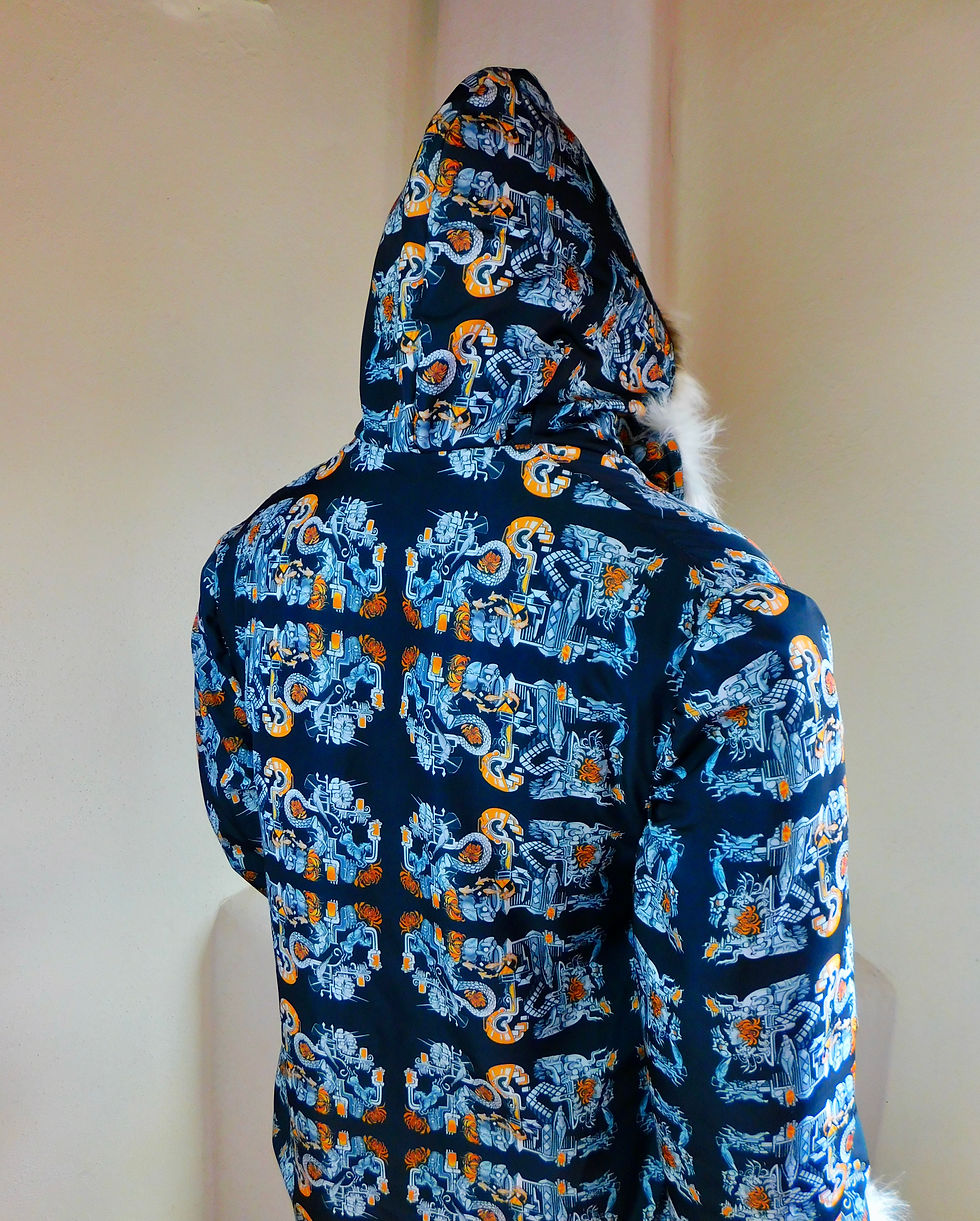 Thumbnail: FreeRolando Design Art Coat - Faux Fur LED Option Coat - FreeRolando Interior