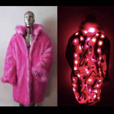 faux fur light up jacket