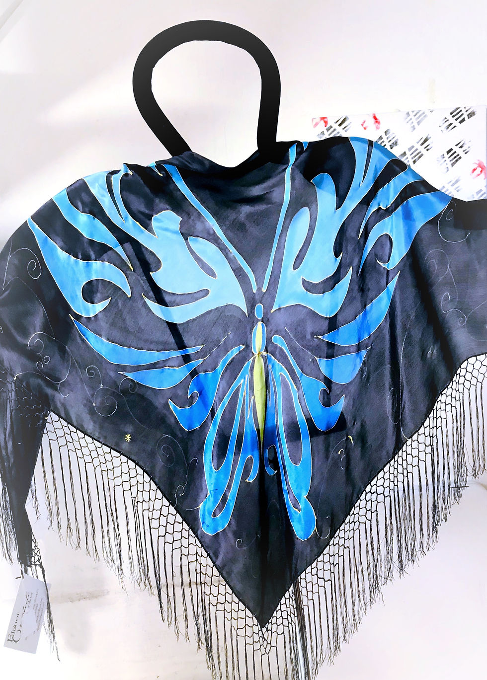Fringed Silk Shawl