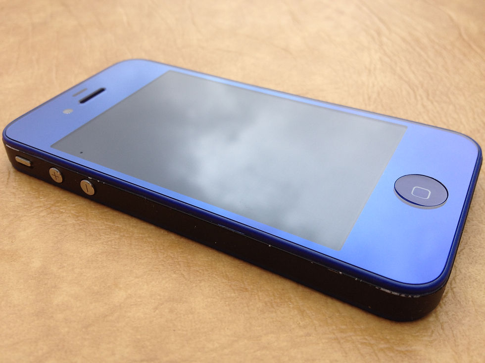 Mirrored Blue With Black Chassis