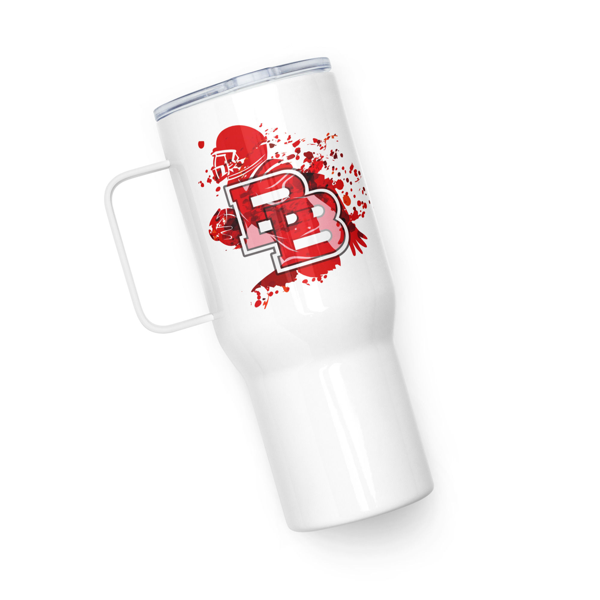Action Pose Travel Mug with a Handle