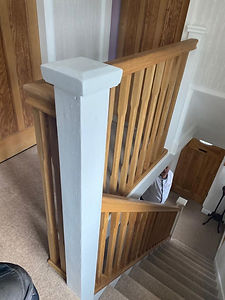 Photo of custom staircase installation