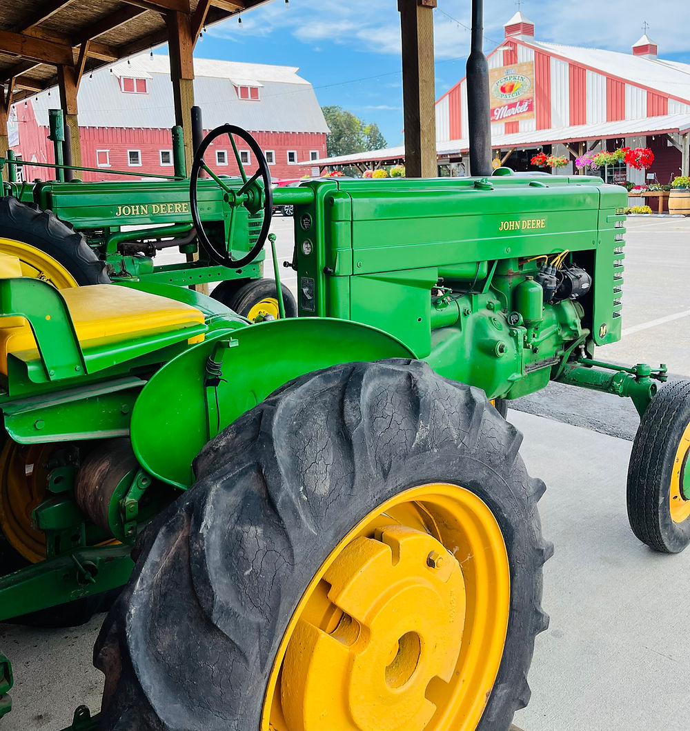 Free farm antique tractor display. Fun for all ages!