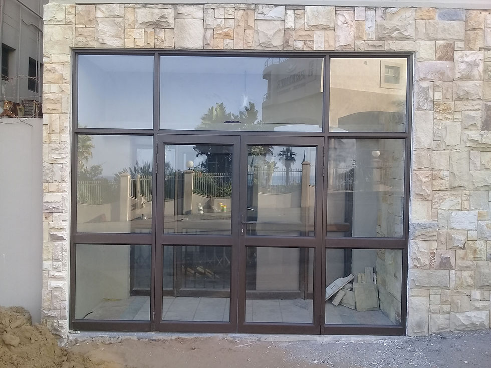 Shopfront with Double Hinged Doors