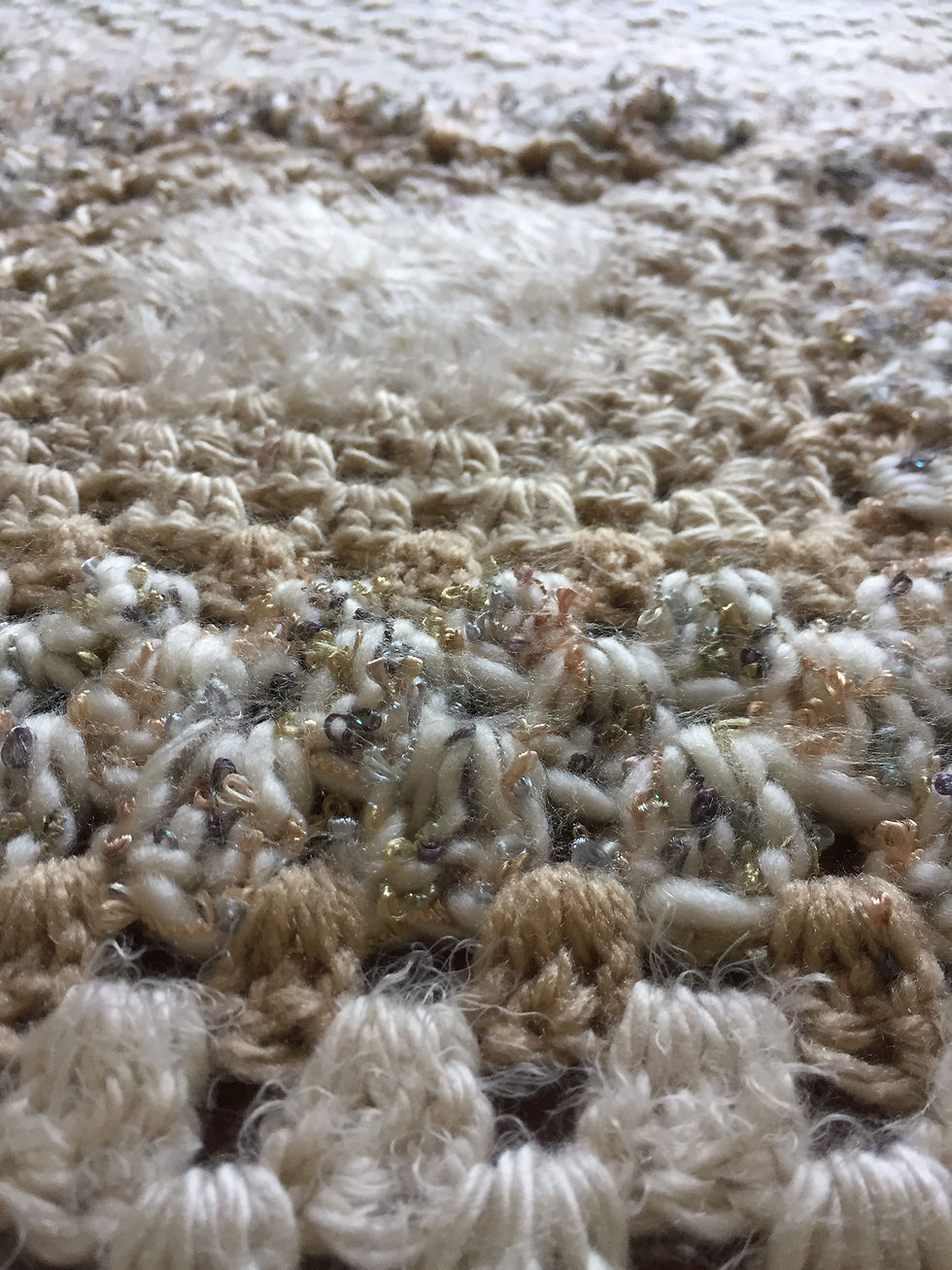 Thumbnail: Creama Gold Granny Square Afghan