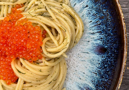 Spaghetti with Dill Butter & Trout Roe